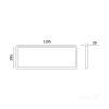 Panel LED BRISBANE 36W 30x120 4000K czarny Kobi Premium